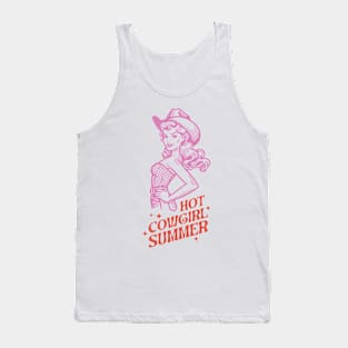 Hot cowgirl summer Retro Country Western Cowboy Cowgirl Gift Tank Top